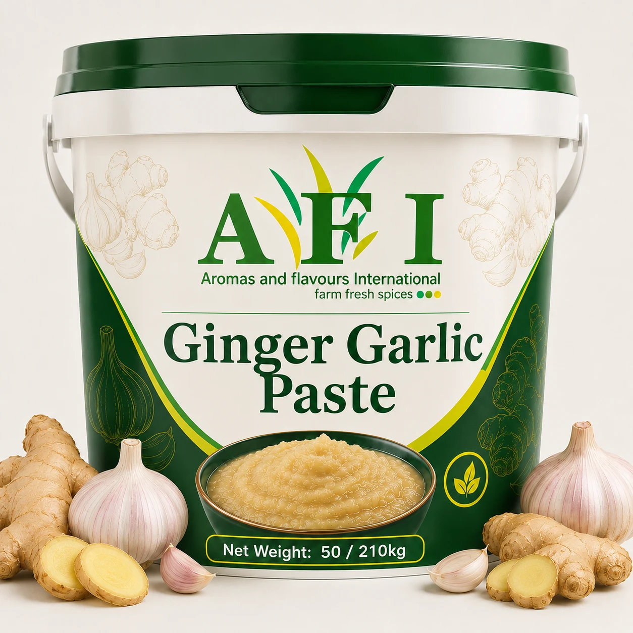 Ginger Garlic Paste, combined ginger garlic paste B2B bulk supply