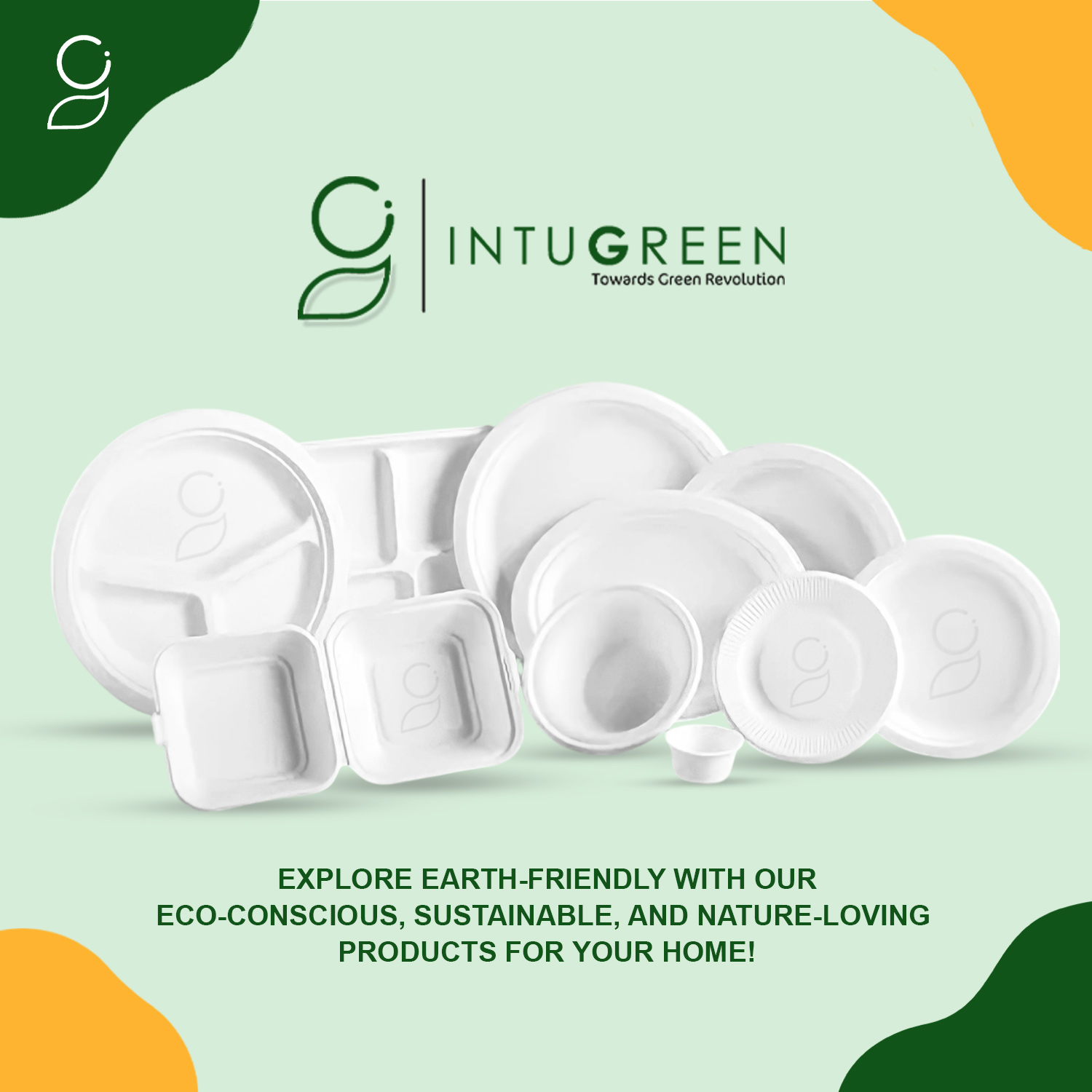 Bagasse Clamshell Boxes