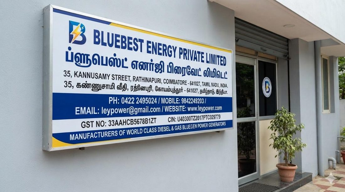 Registered office signboard
