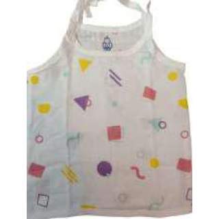 100 % Cotton Muslin Unisex Jabla Top Sleeveless Shoulder Knot For Babies (PACK OF 5)