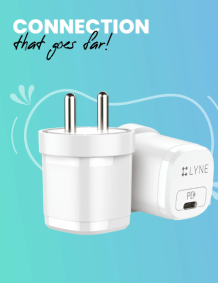 LYNE by U&amp;I Chamber 17  25W Output, PD Charger, All in One Charger,  with Type-C to Type-C cable