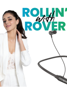 LYNE Rover 15 24 Hours Music Time Bluetooth Neckband with Magnetic Earbuds &amp; Mic &amp; Fast charging feature
