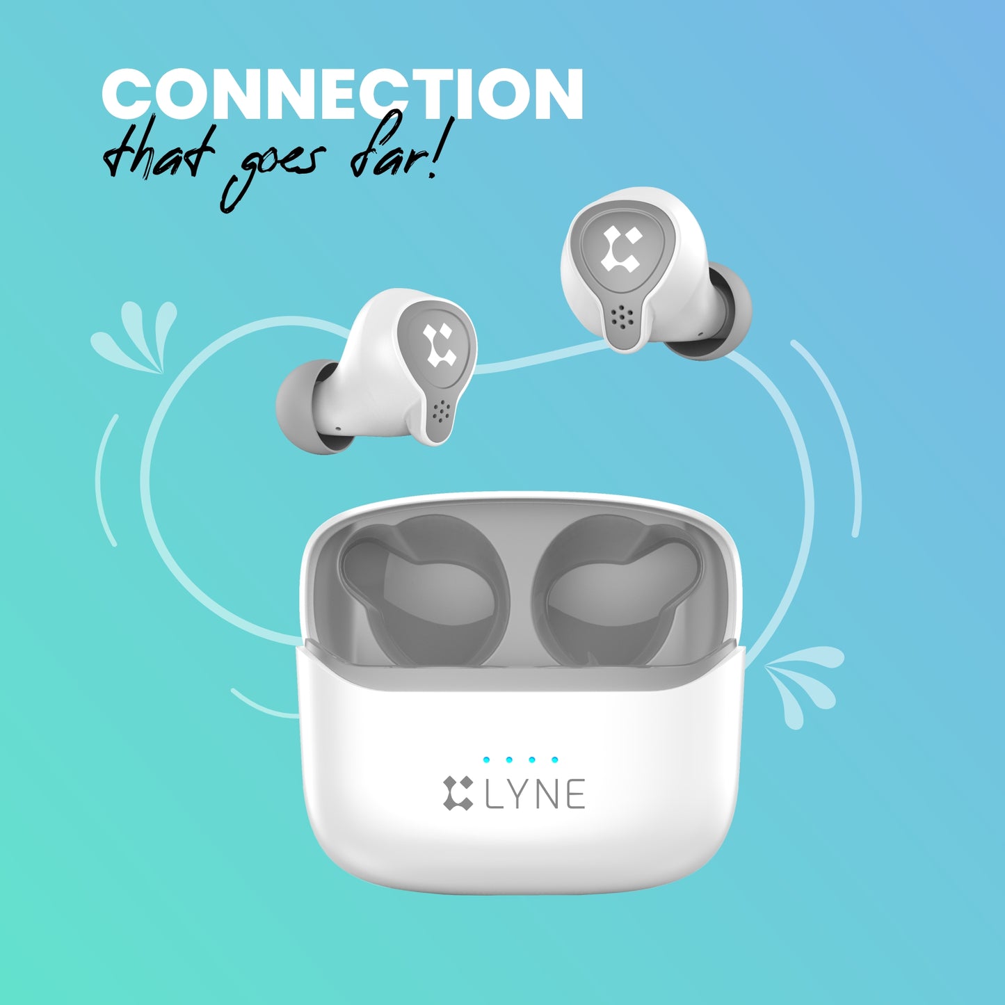 LYNE CoolPods 3 36 Hours Music Time True Wireless Earbuds with IPX4 Water Resistance